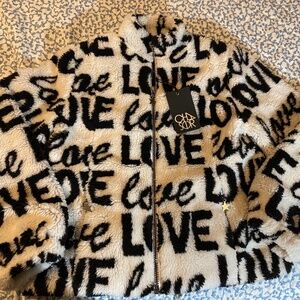 NWT - Chaser LOVE Faux Fur Teddy Jacket Sz- S